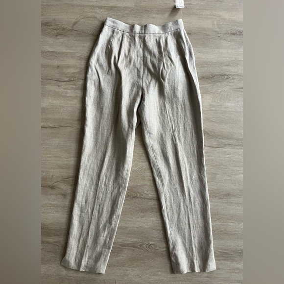 Vintage Linen Pants Andrea Jovine SZ 10 High Waisted NWT - Picture 1 of 8